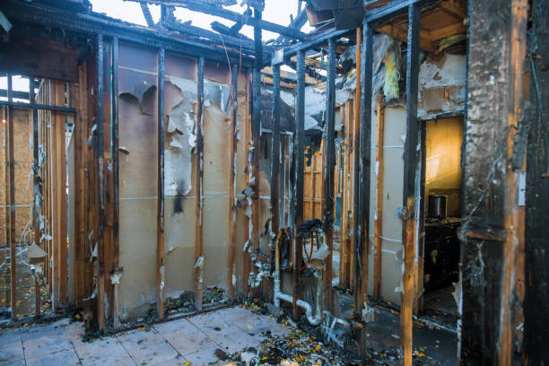 Professional Fire Damage Removal technician working in Walton Park, NY